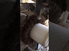 gepersonaliseerde paardenstaartrolborstel voor het reinigen van voedselverwerkingen