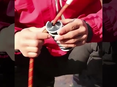 Spiraalvormige nylon reinigingsborstel voor het reinigen van touw