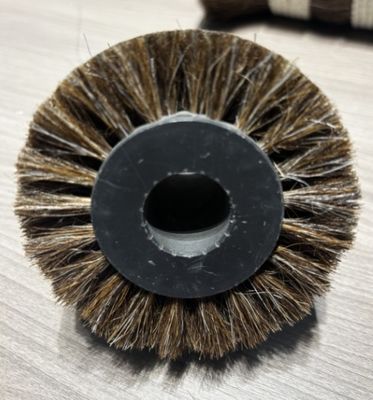 Industrial Custom Roller Brush Horsehair Material Cylindrical Brush For Cleaning