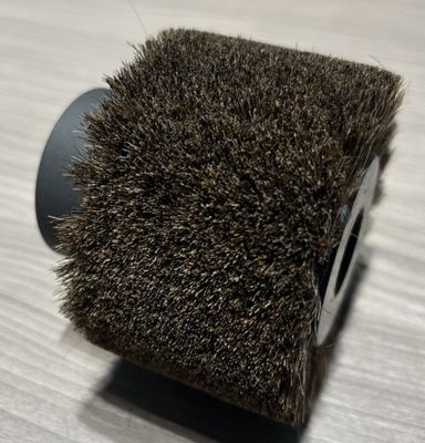 Industrial Custom Roller Brush Horsehair Material Cylindrical Brush For Cleaning