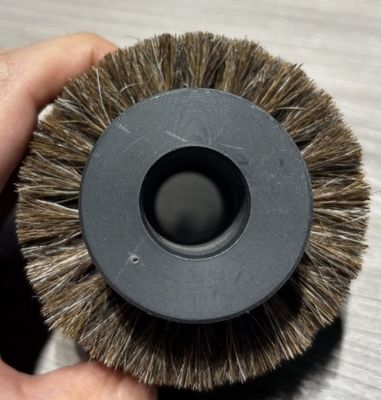 Industrial Custom Roller Brush Horsehair Material Cylindrical Brush For Cleaning