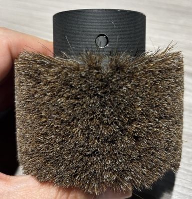 Industrial Custom Roller Brush Horsehair Material Cylindrical Brush For Cleaning