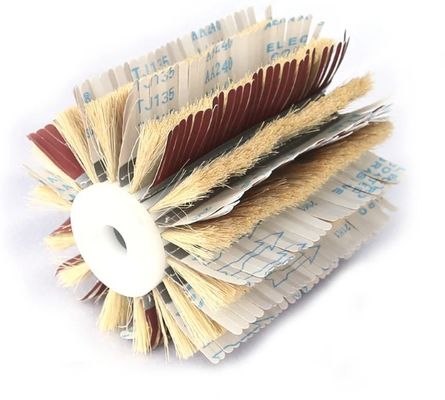 Grit 80 Sandpaper And Sisal Sanding Brush Roller For Wooden Furniture Suface Polishing