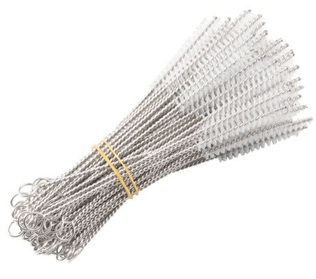 Custom Size Nylon Wire Tube Brush Cleaning Pipe Brush Stainless Steel Twisted Wire Brush