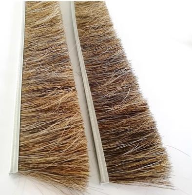 Custom Industrial Brush Strip Horse Bristle Brush Door Bottom Sealing Strip Brush For Sealing/Cleaning/Dust Removal